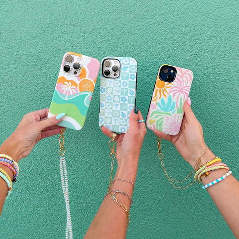 Paperclip Chain Wristlet Phone Chain