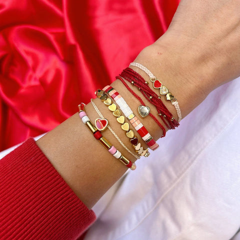 Cuteness Tile Bead Stretch Bracelet